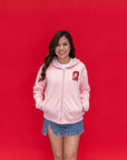 Adult Carey Minnie Hoodie - Pink front