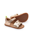 Ruffy Sandal - Metallic Salmon (Baby)