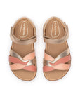 Tip Toey Joey Petal Sandals in Metallic Salmon / Flamingo / Rosa Seco, product photo