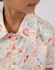 Little Man Shirt - Colourful Puppies