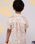 Little Man Shirt - Colourful Puppies