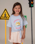 Tie-Front Crop Tee - Donut Give Up