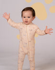 Baby in footie pajamas, DSC03958