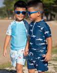Short-Sleeve Rash Guard Sharks