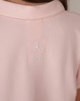 Pleated Polo Dress - Pink