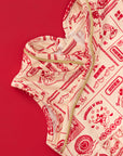 Jersey Flare Cheongsam - Lo Hei Mickey (Pre-order)