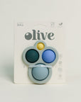 Olive Silicone Toy | Blue Pop Cloud