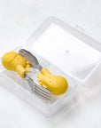 Palm Grasp Spoon & Fork Set - Lola (with case)