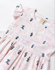 The Elly Store X Disney | Flutter Dress - Pink Hello Minnie