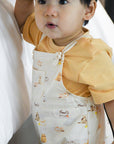 Emery Jumpsuit - Cream Latte Cats | The Elly Store