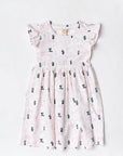 The Elly Store X Disney | Flutter Dress - Pink Hello Minnie