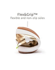 Hopper Sneakers Metal Gold White