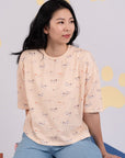 Ladies Crop Tee - Hot Dogs