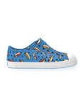 Jefferson Print Child Resting Blue / Shell White / Hot Dogs
