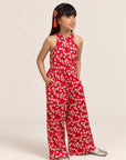 Kodi Jumpsuit - Red Fans