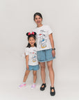 Ladies Tee Doodle Minnie mom daughter twinning
