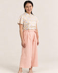 Ladies Marie Top - Cream Lucky Coins