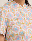 Ladies Marie Top - Cream Lucky Coins