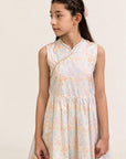 Luna Cheongsam - Cream Floral Bamboo