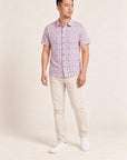 Men's Shirt - Pink Tiles
