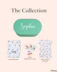 Deluxe Mickey Baby Keepsake Gift Set - bamboo jersey blanket, baby milestone cards, short sleeve romper