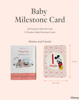 Baby milestone card set with Mickey and Friends design