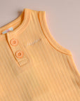 Sleeveless Onesie - Pastel Orange | Baby Clothing Essentials at The Elly Store Singapore
