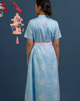 Ladies Sasha Dress - Blue Cranes