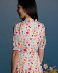 Ladies Gwen Dress - Colourful Chrysanthemums