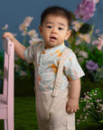 Overalls - Teal Orchid Garden