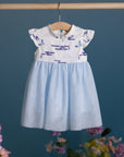 Flora Dress - Porcelain Clouds