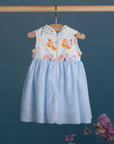 Flare Tulle Cheongsam - Pastel Tree Songbirds