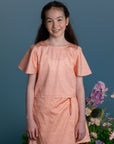 Wrap Skirt - Pink Honeycomb Tiles