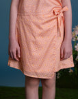 Wrap Skirt - Pink Honeycomb Tiles
