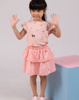 Camry Skirt - Pink Paws
