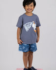 Terry Shorts - Navy Lucifer