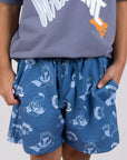Terry Shorts - Navy Lucifer
