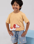 Terry Shorts - Paw Stripes