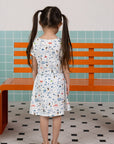 The Elly Store | Hayley Dress - Rainbow Road Trip Mickey