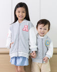 Personalisable Grey Bomber Jacket | The Elly Store