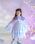 Sequin Tulle Cape - Lilac Shimmer | The Elly Store