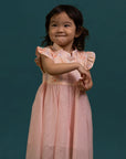 Flora Dress - Pink Floral Bamboo