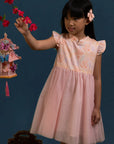 Flora Dress - Pink Floral Bamboo