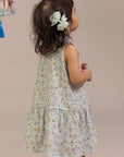 Naomi Cheongsam - Blue Fans