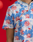 Wendy Cheongsam - Blue Lotus
