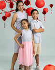 Elly CNY 2026 | Pink Teal Mosaic