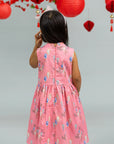 Luna Cheongsam - Pink Floral Lanterns