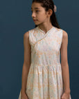 Luna Cheongsam - Cream Floral Bamboo