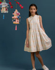 Luna Cheongsam - Cream Floral Bamboo