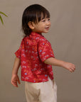 Tang Shirt - Red Lucky Bonsai